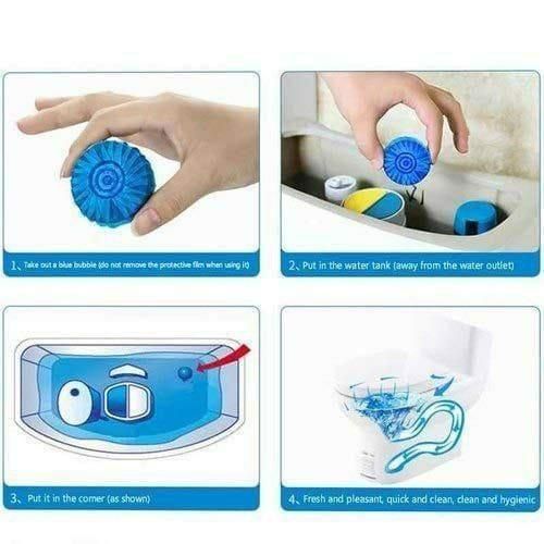 Automatic Blue Toilet Cleaning Tablets – Automatic Toilet Bowl Cleaner.